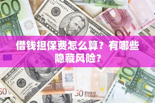 北京借钱担保费怎么算？有哪些隐藏风险？