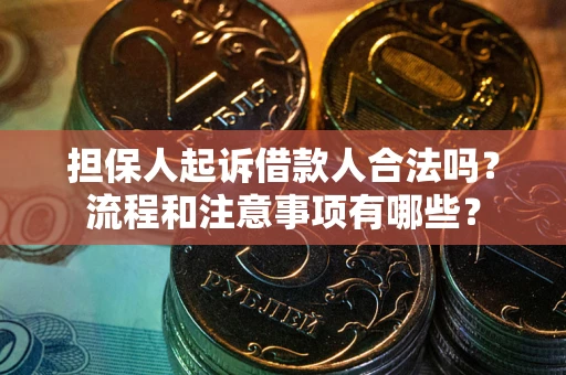 北京担保人起诉借款人合法吗？流程和注意事项有哪些？