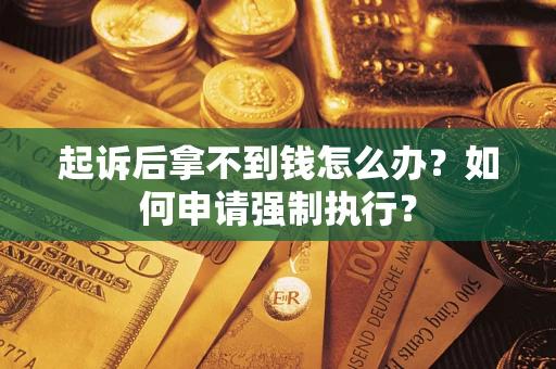 北京起诉后拿不到钱怎么办？如何申请强制执行？