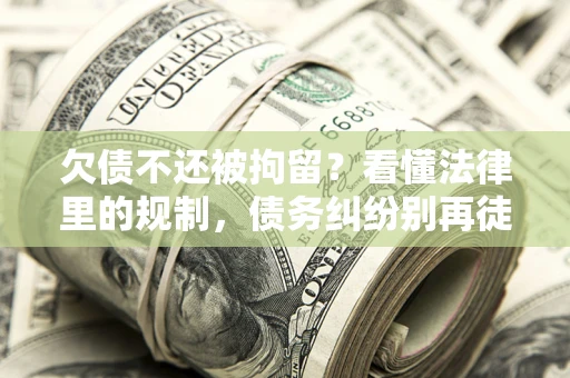 北京欠债不还被拘留？看懂法律里的规制，债务纠纷别再徒劳奔波
