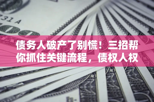北京债务人破产了别慌！三招帮你抓住关键流程，债权人权益不再缩水