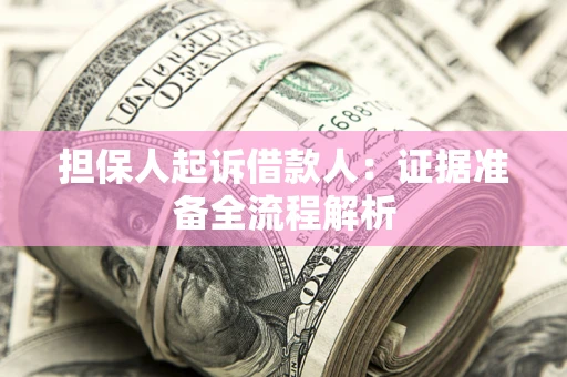 北京担保人起诉借款人：证据准备全流程解析